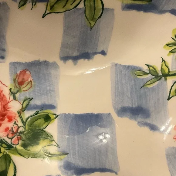 Vintage “ND Exclusive” Hand Painted Scalloped Edge Floral Ceramic Dish/Bowl - Picture 9 of 14